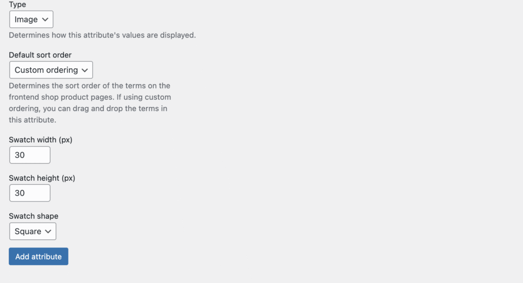 Simple Variation Swatches for WooCommerce